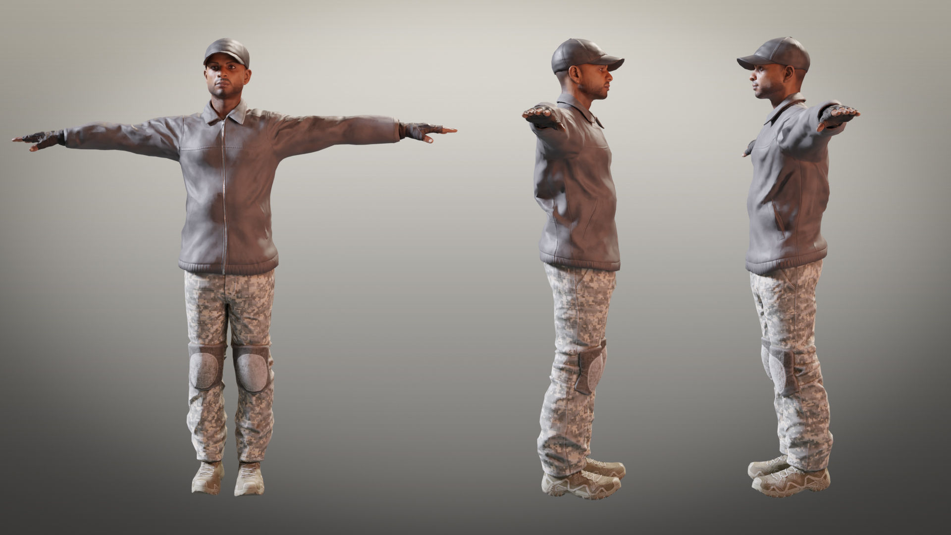 Ultimate Game-Ready Character Pack Low-poly 3D model_16