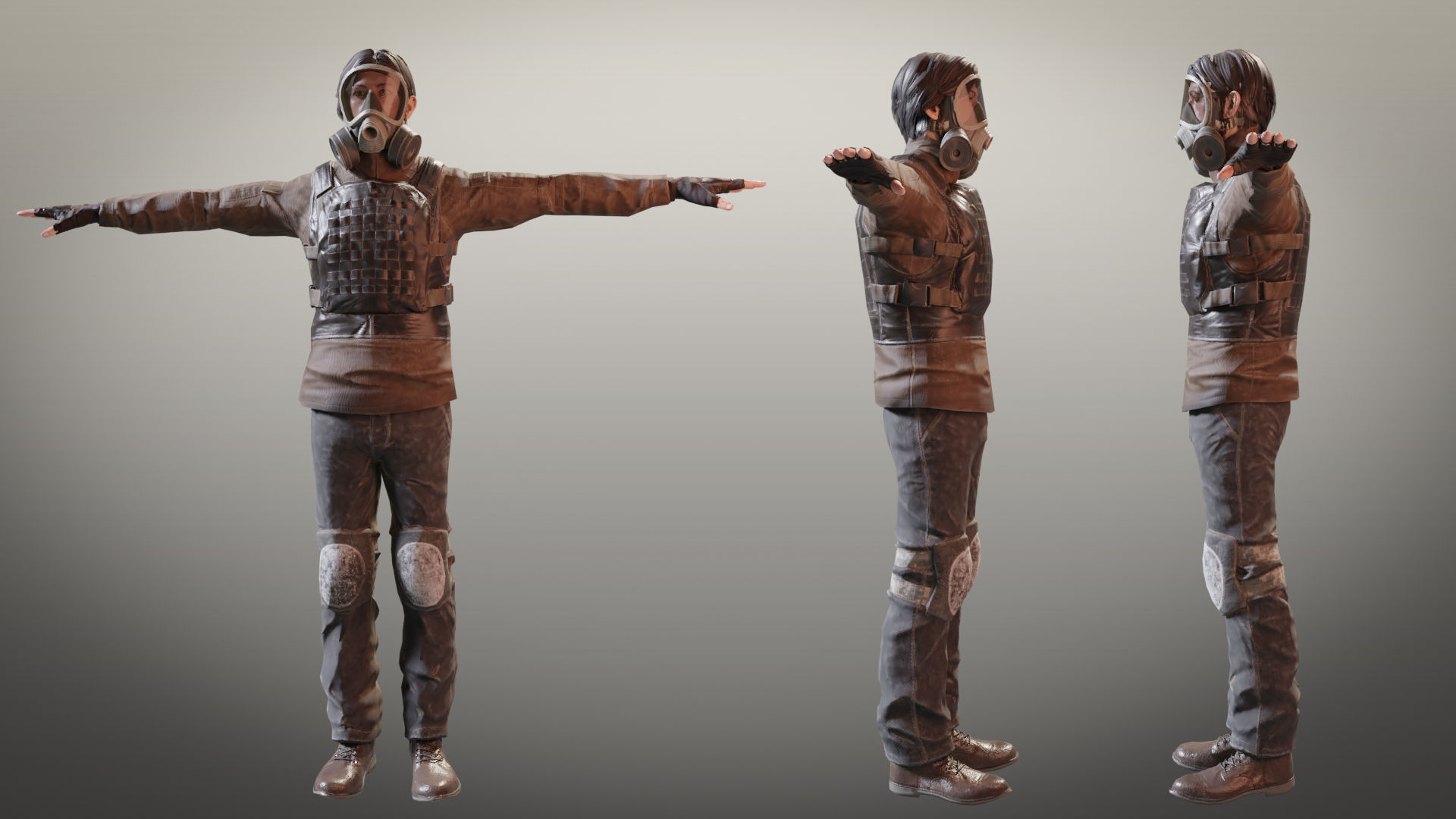 Ultimate Game-Ready Character Pack Low-poly 3D model_3
