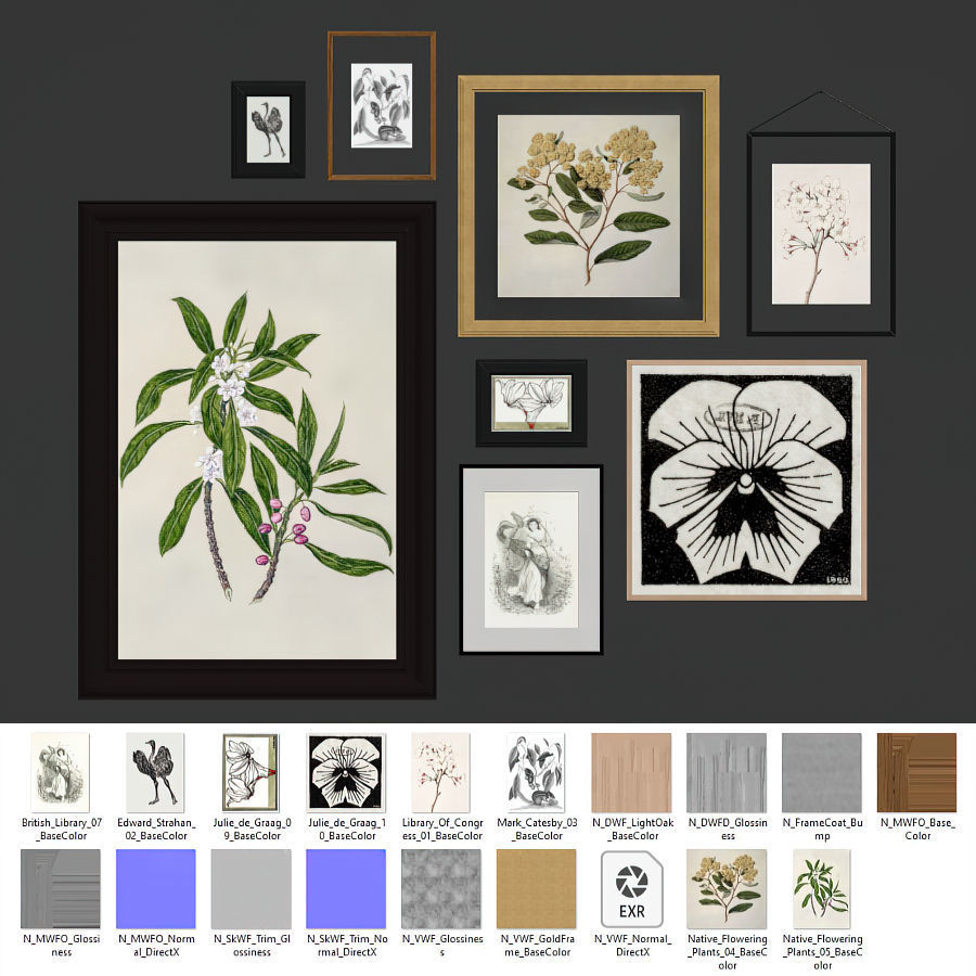 Gallery Wall 99 3D model_5