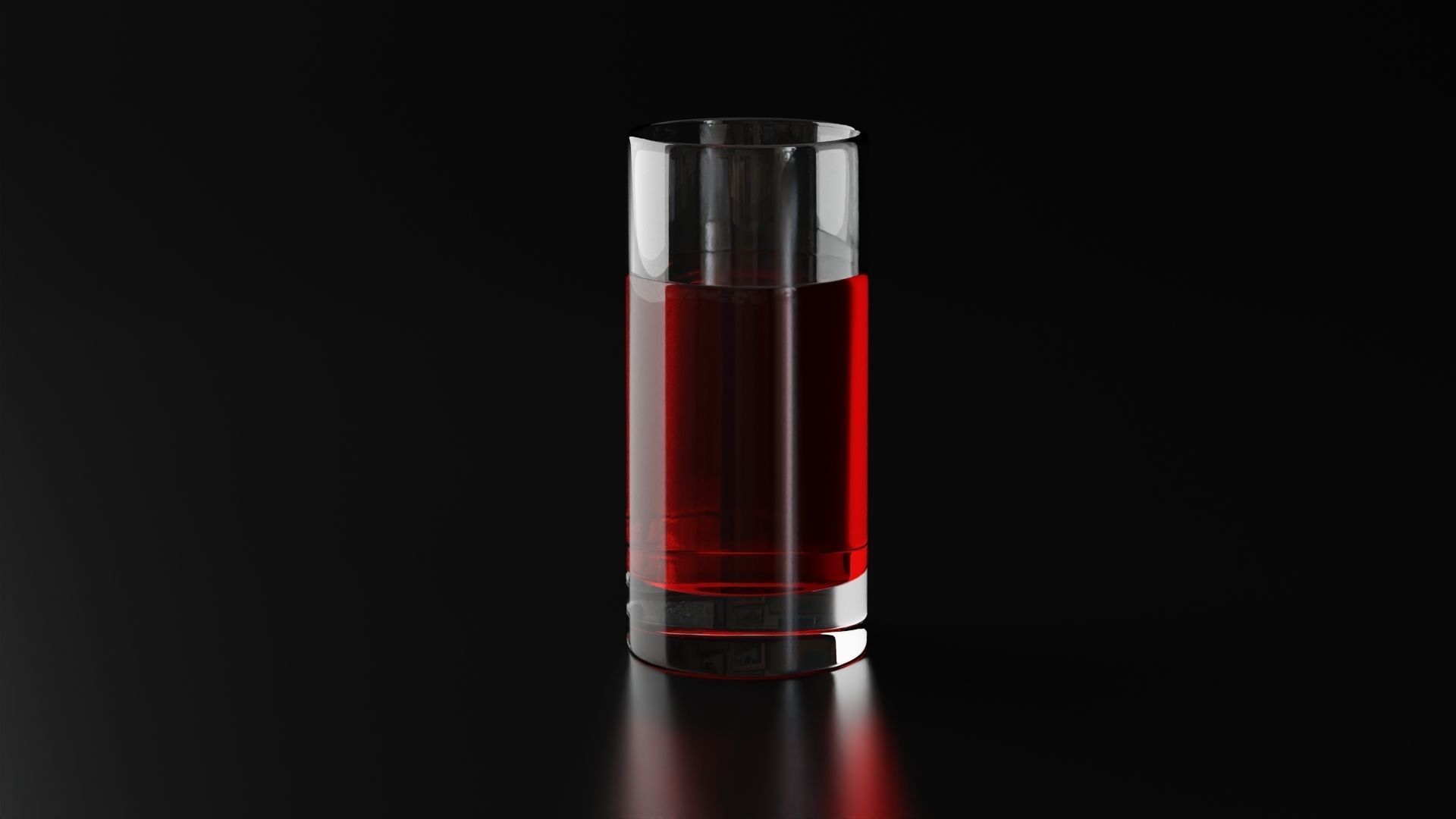 Glass highball 1 3D model_4