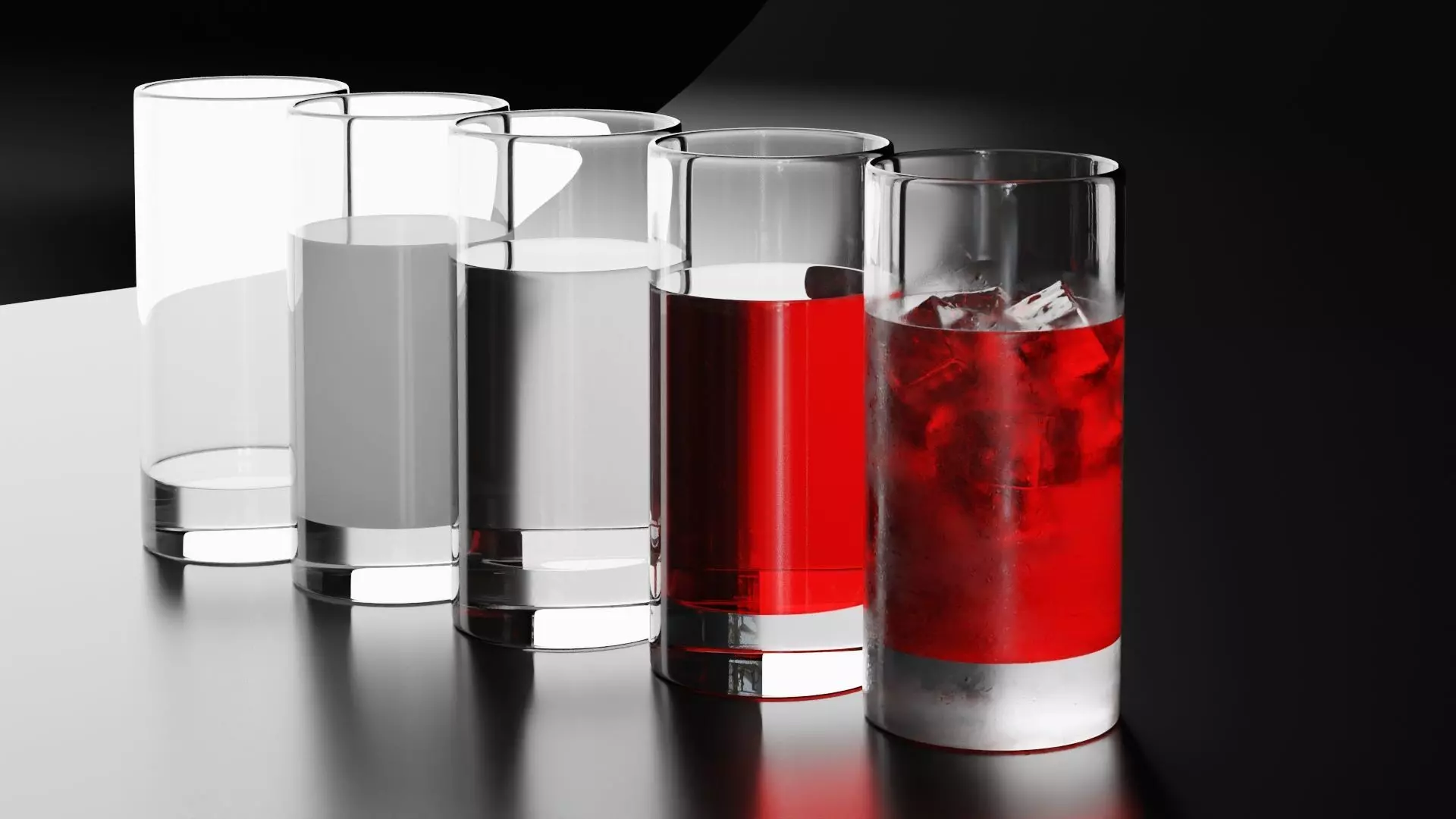 Glass highball 1 3D model_0