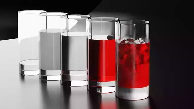 Glass highball 1 3D model