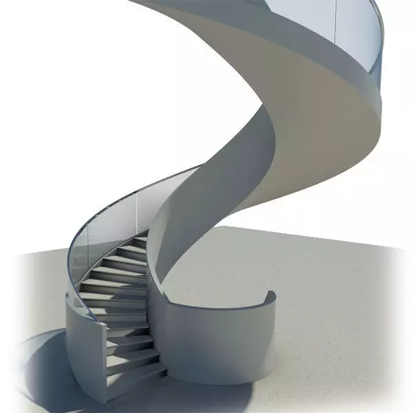 Spiral Stair Case 3D model_0