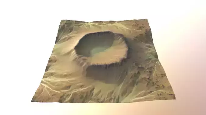 Eroded Desert Crater