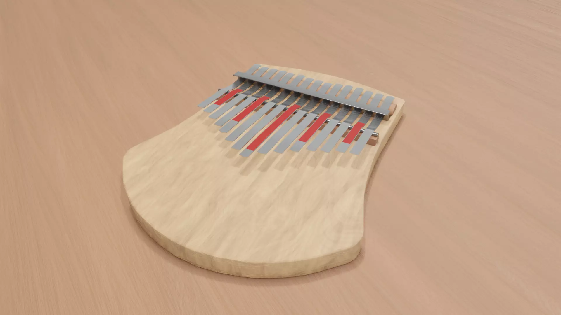Kalimba 3D Model Produceral Free 3D model