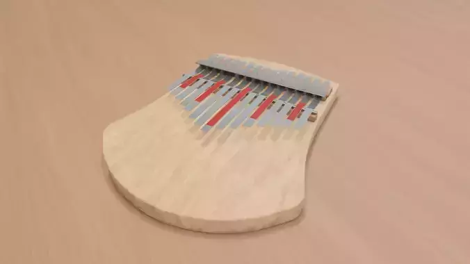 Kalimba 3D Model Produceral