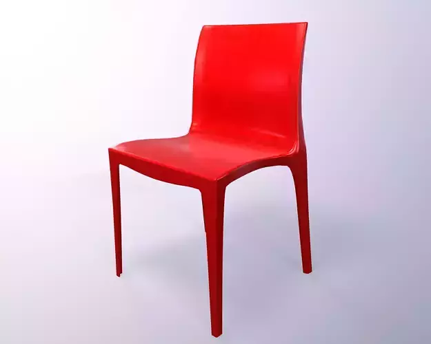Femme fatale chair  Low-poly 3D model