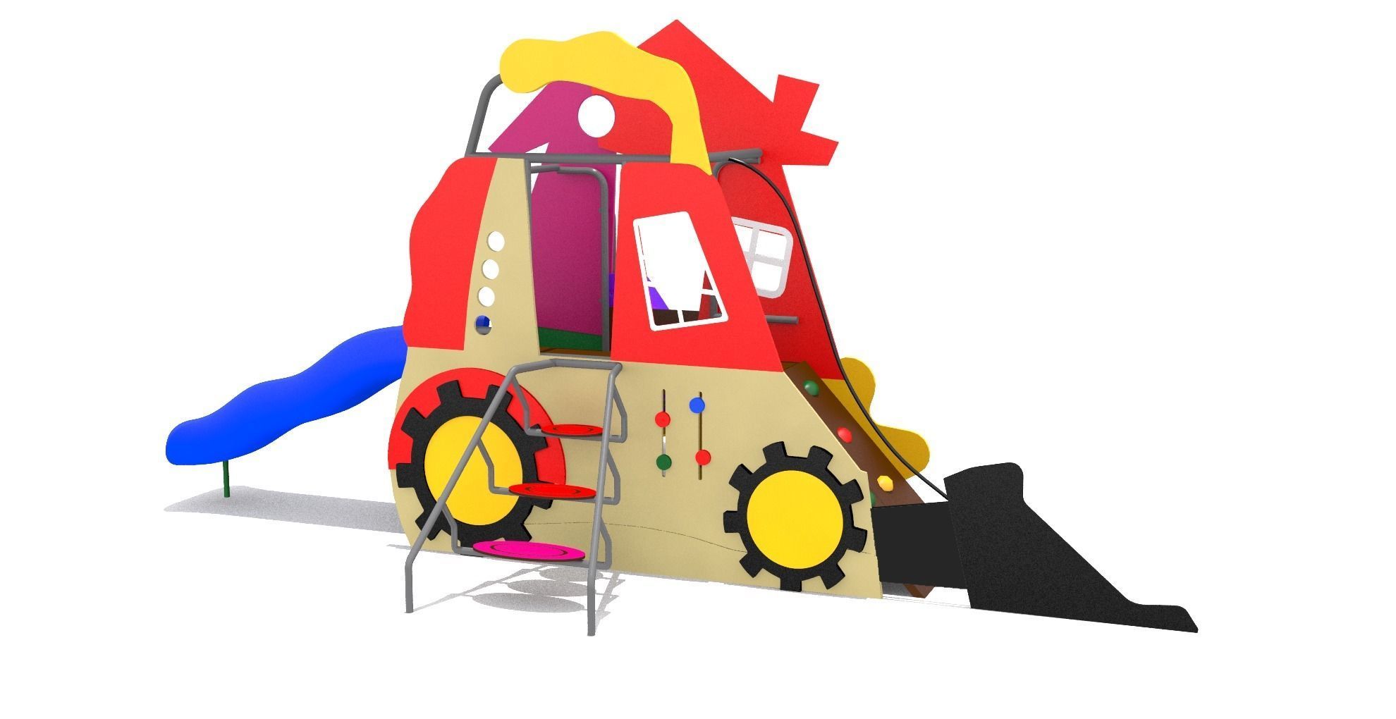 Playground Playhouse 3D model_4