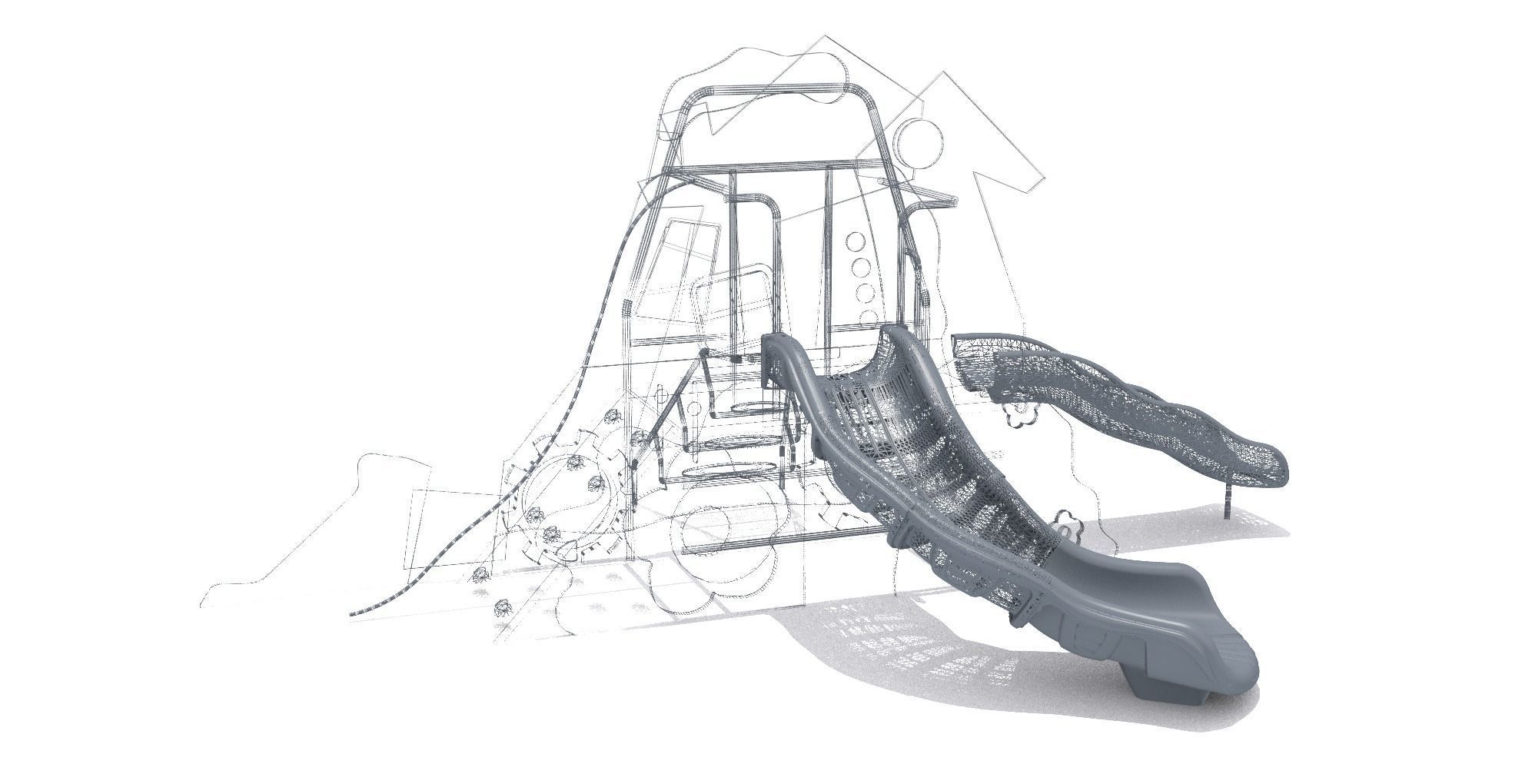 Playground Playhouse 3D model_9