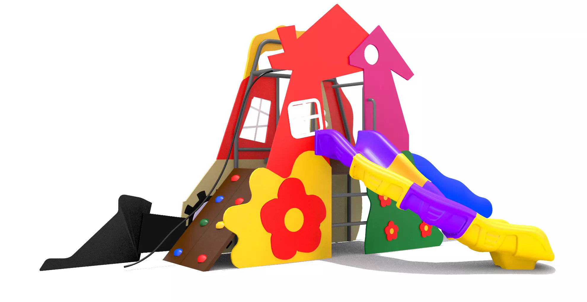Playground Playhouse 3D model_0
