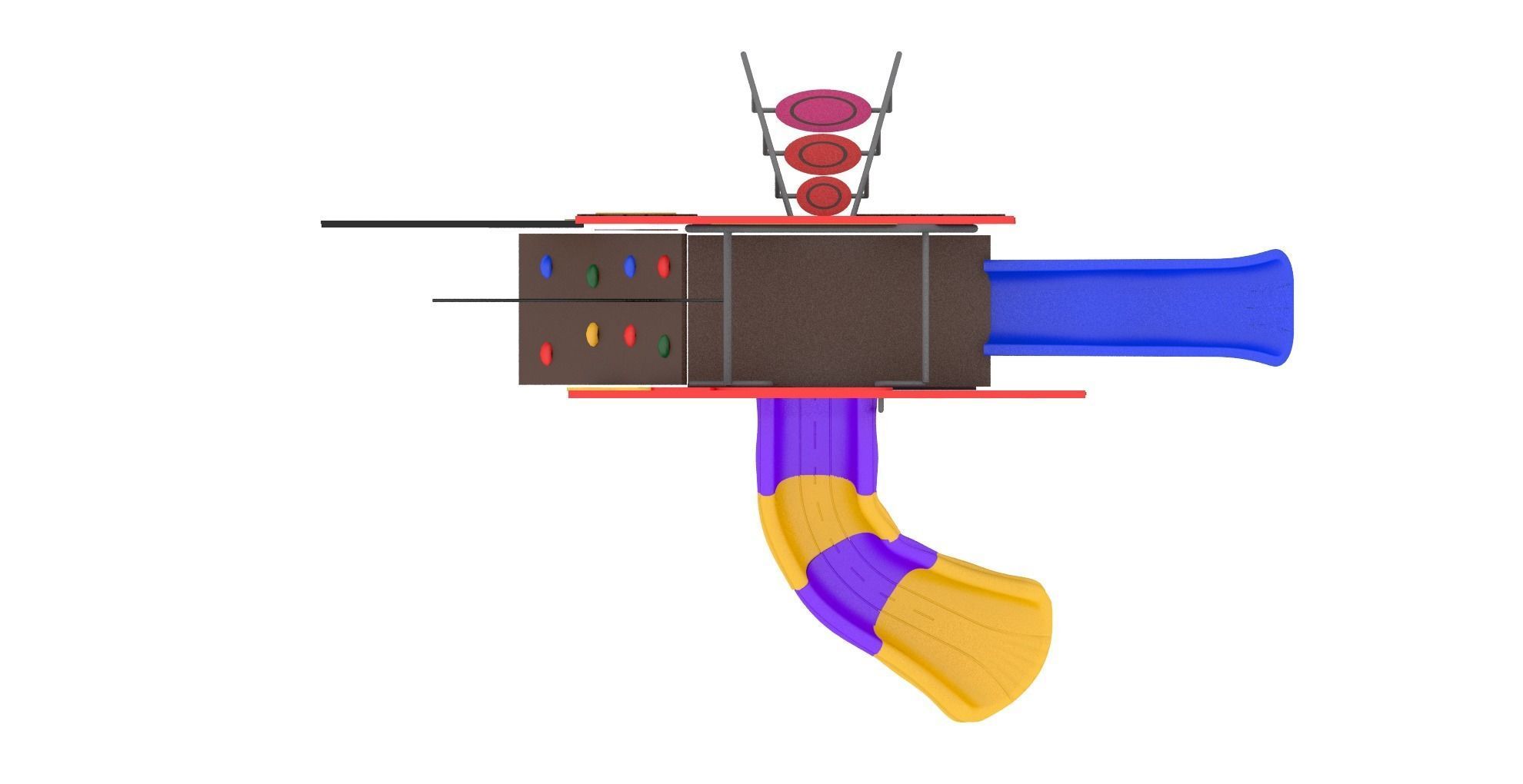 Playground Playhouse 3D model_8