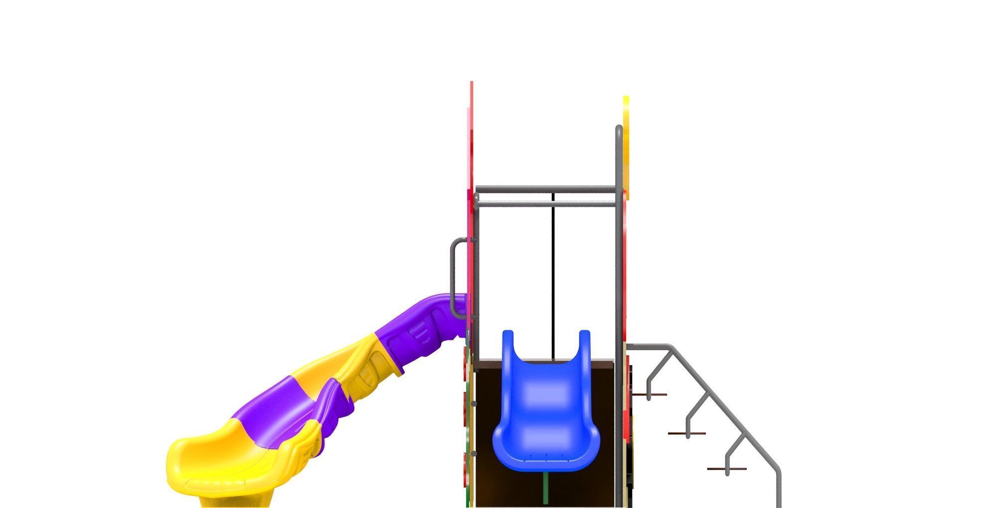 Playground Playhouse 3D model_6