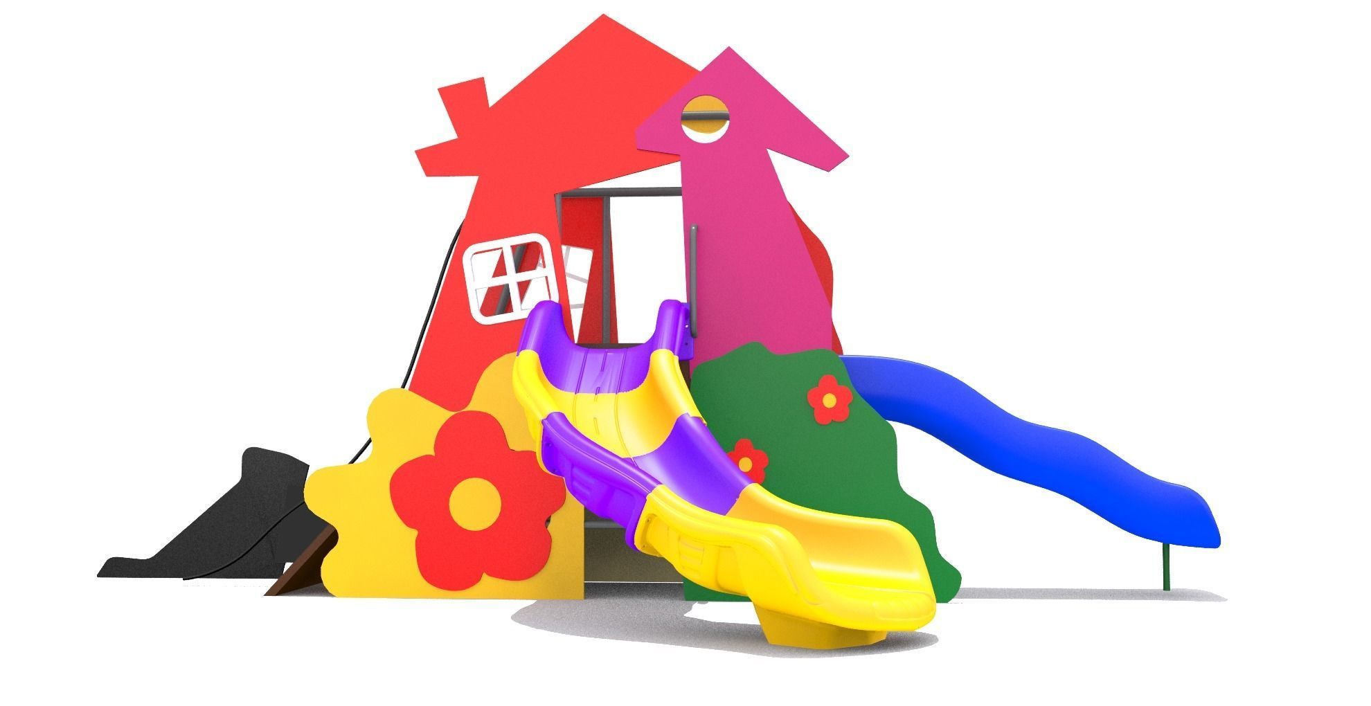 Playground Playhouse 3D model_1