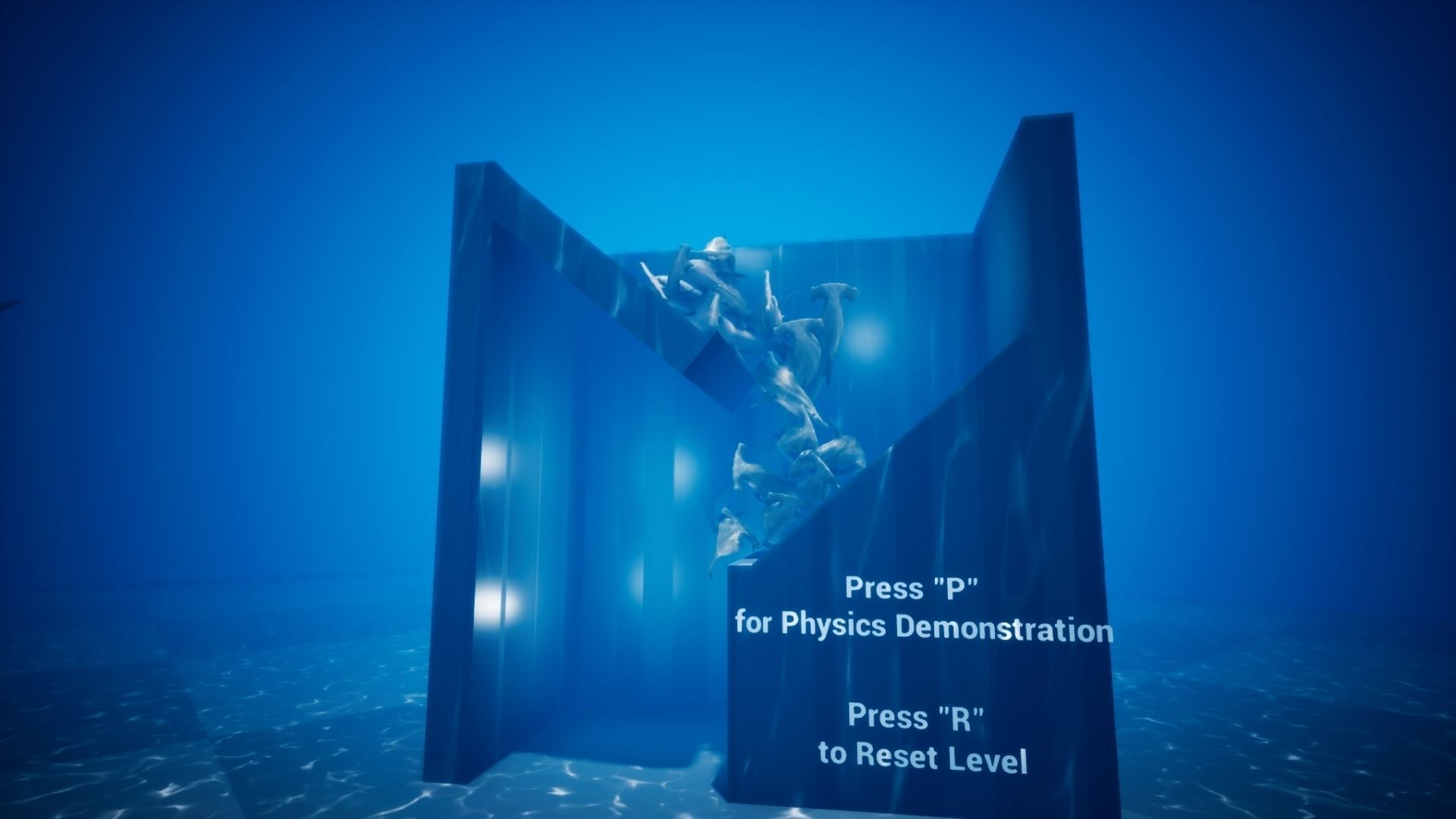 Hammerhead Shark with UE4 Support Low-poly 3D model_18