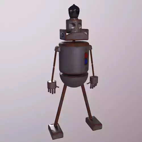 Robot Game ready - Low Poly PBR  3D Model Low-poly 3D model