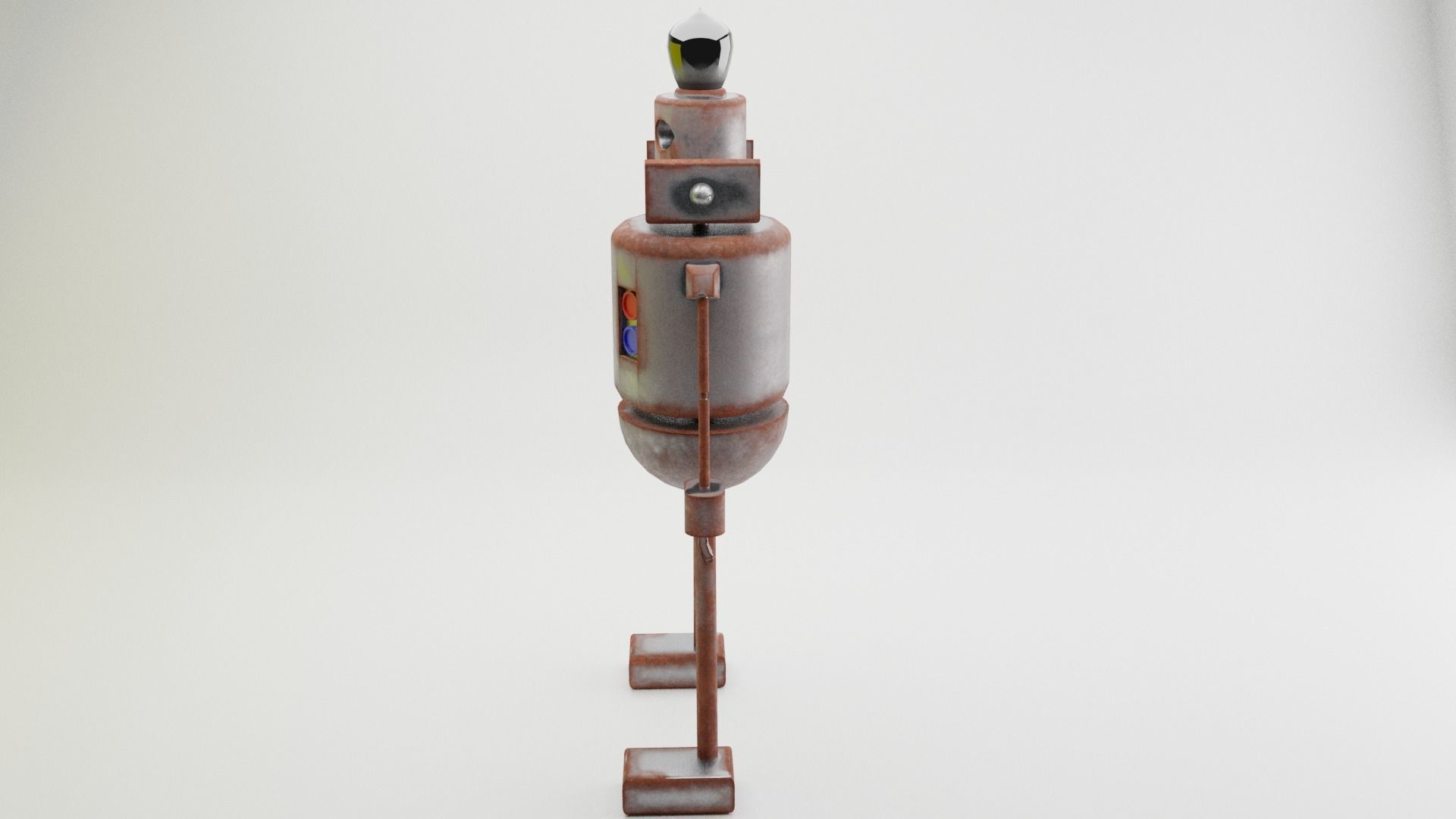 Robot Game ready - Low Poly PBR  3D Model Low-poly 3D model_6