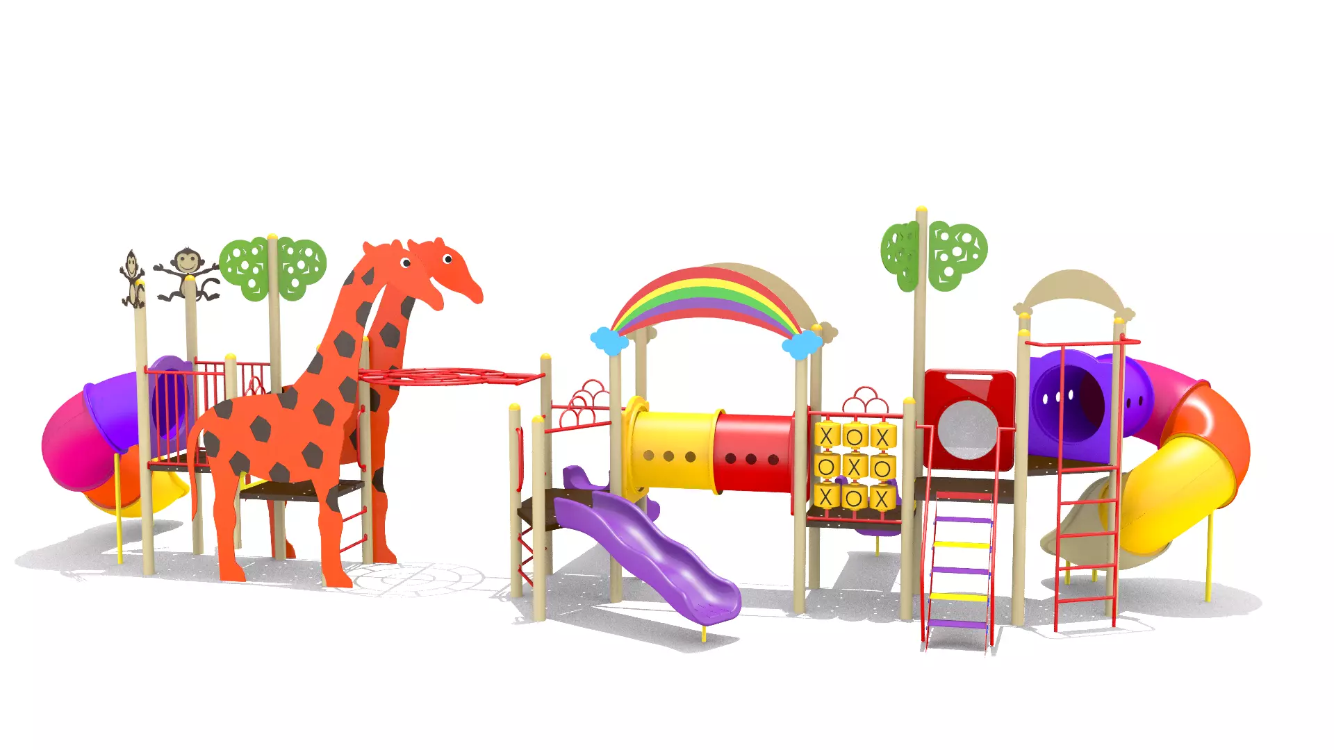 Playground - Jungle Playset 3D model_0