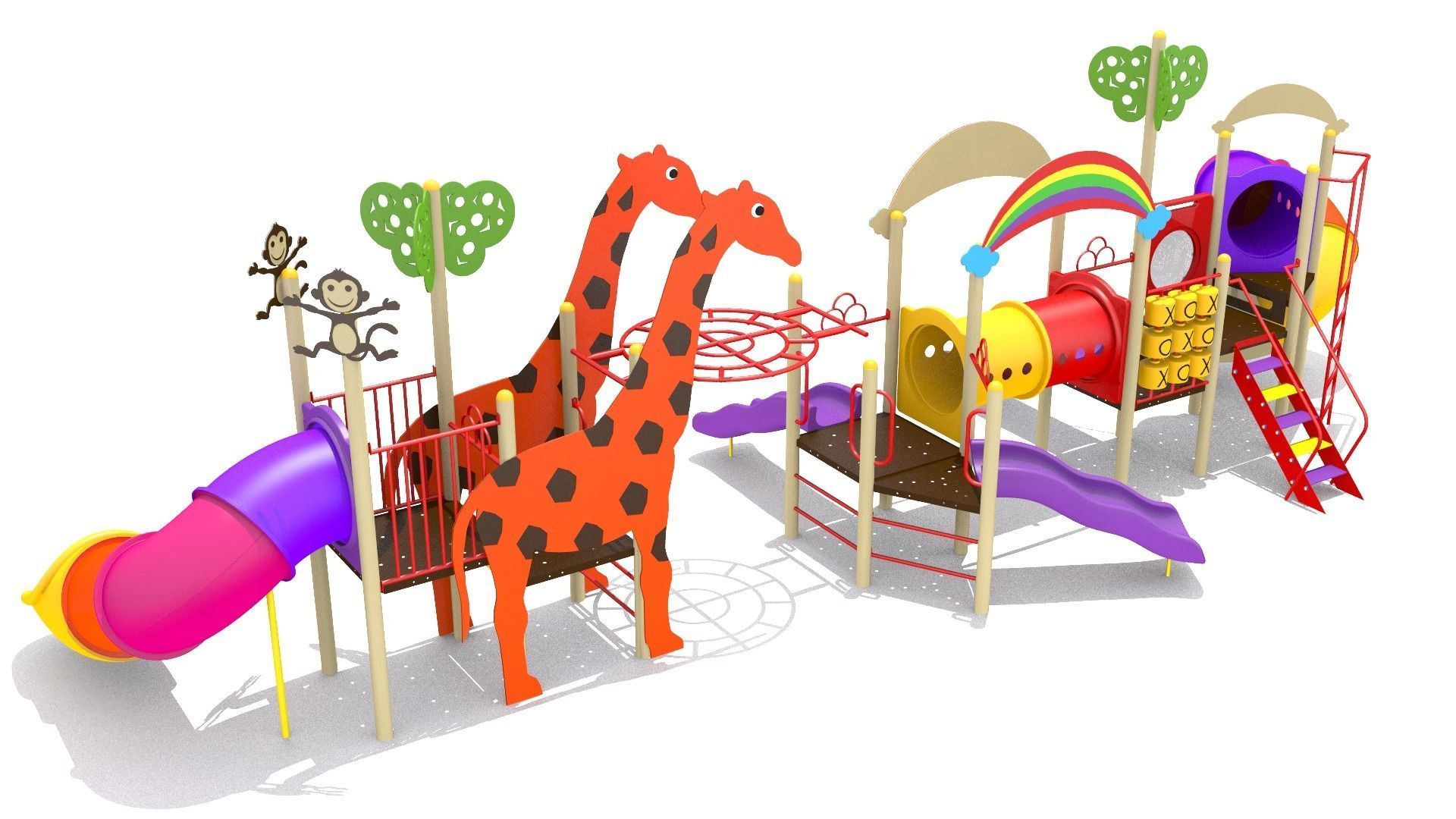 Playground - Jungle Playset 3D model_3
