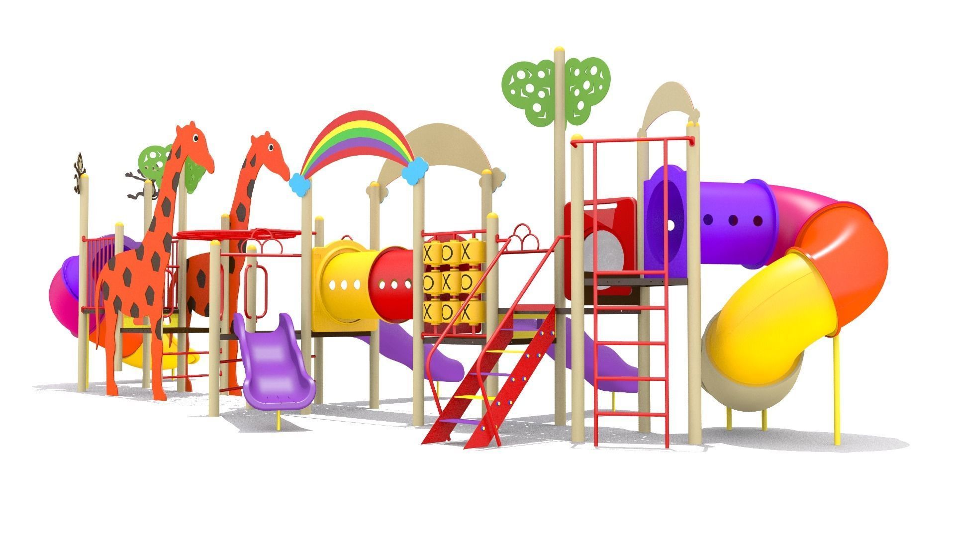 Playground - Jungle Playset 3D model_2