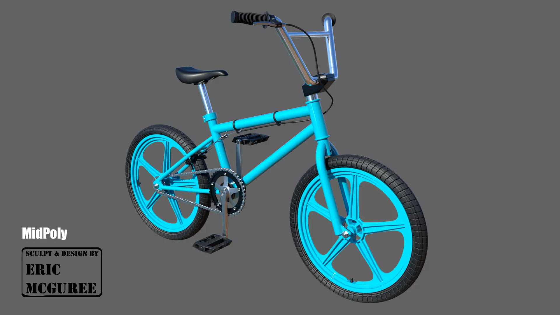 BMX Midpoly 3D model