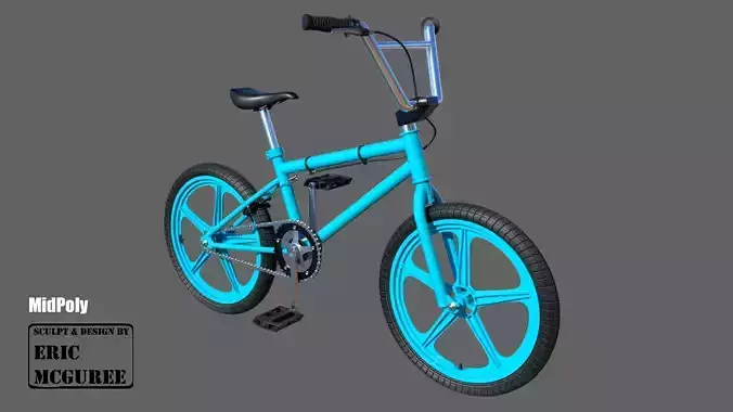 BMX Midpoly 3D model