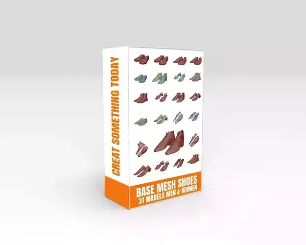 Base Mesh Shoes 31 Models