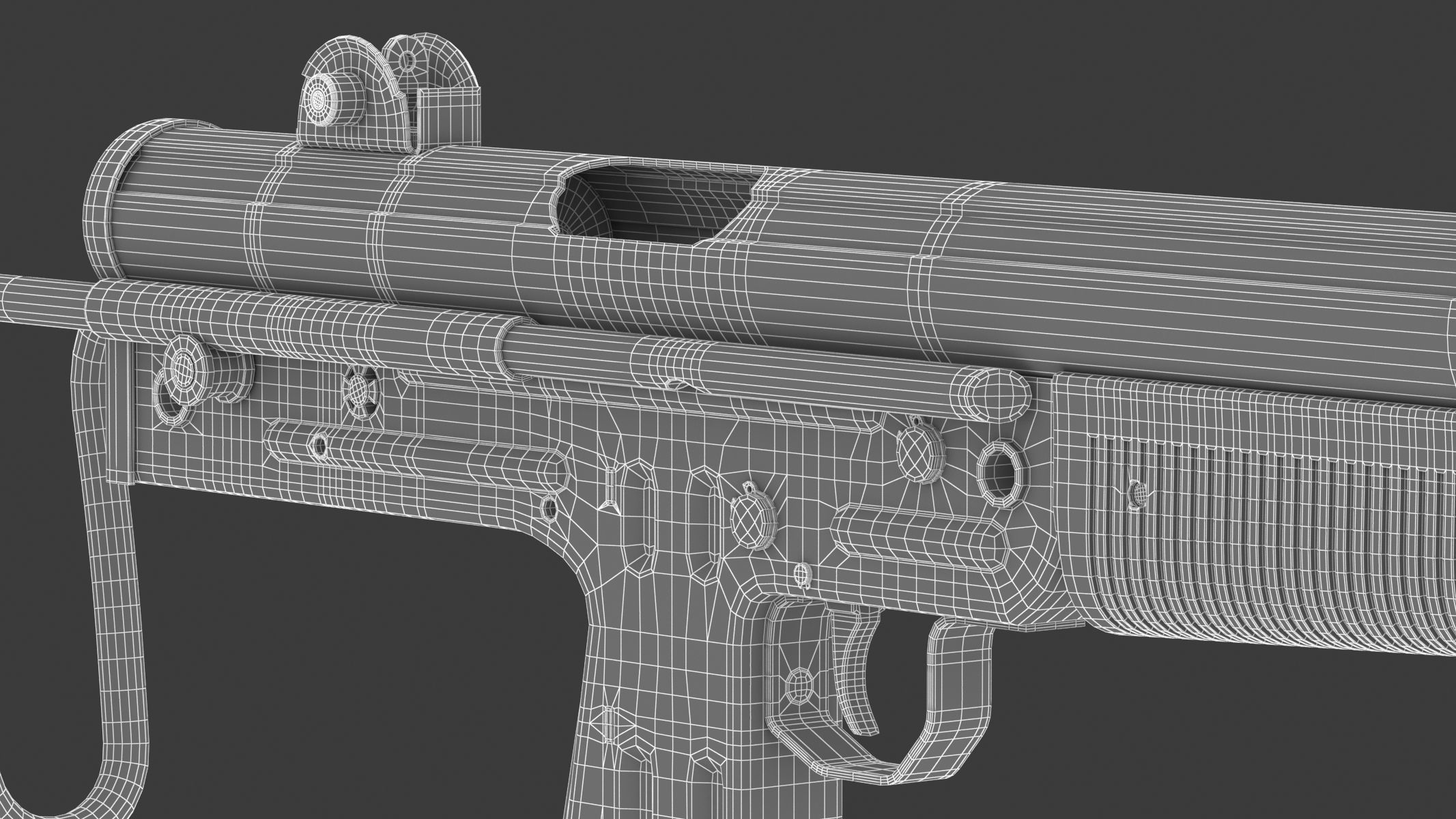 FMK-3 submachine gun 3D model_24