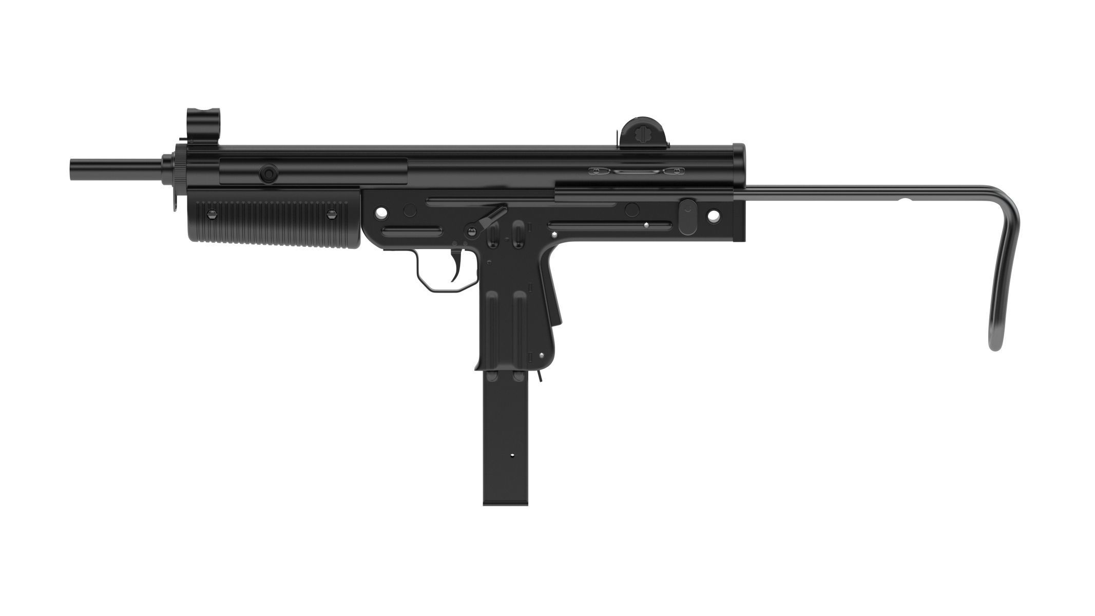 FMK-3 submachine gun 3D model_2