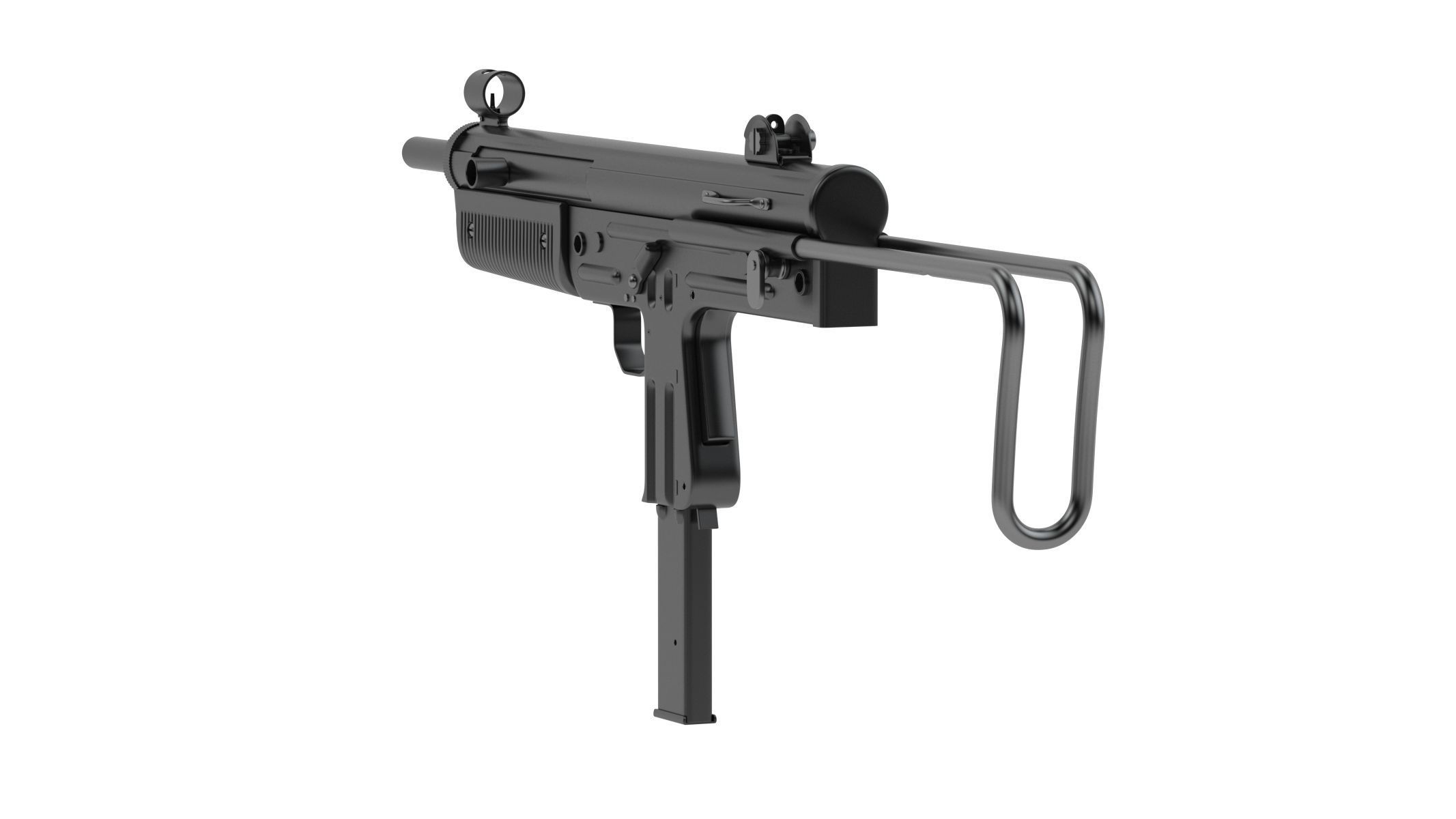 FMK-3 submachine gun 3D model_1