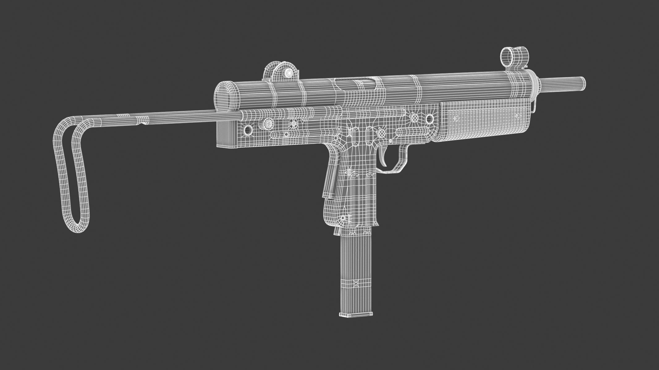 FMK-3 submachine gun 3D model_15