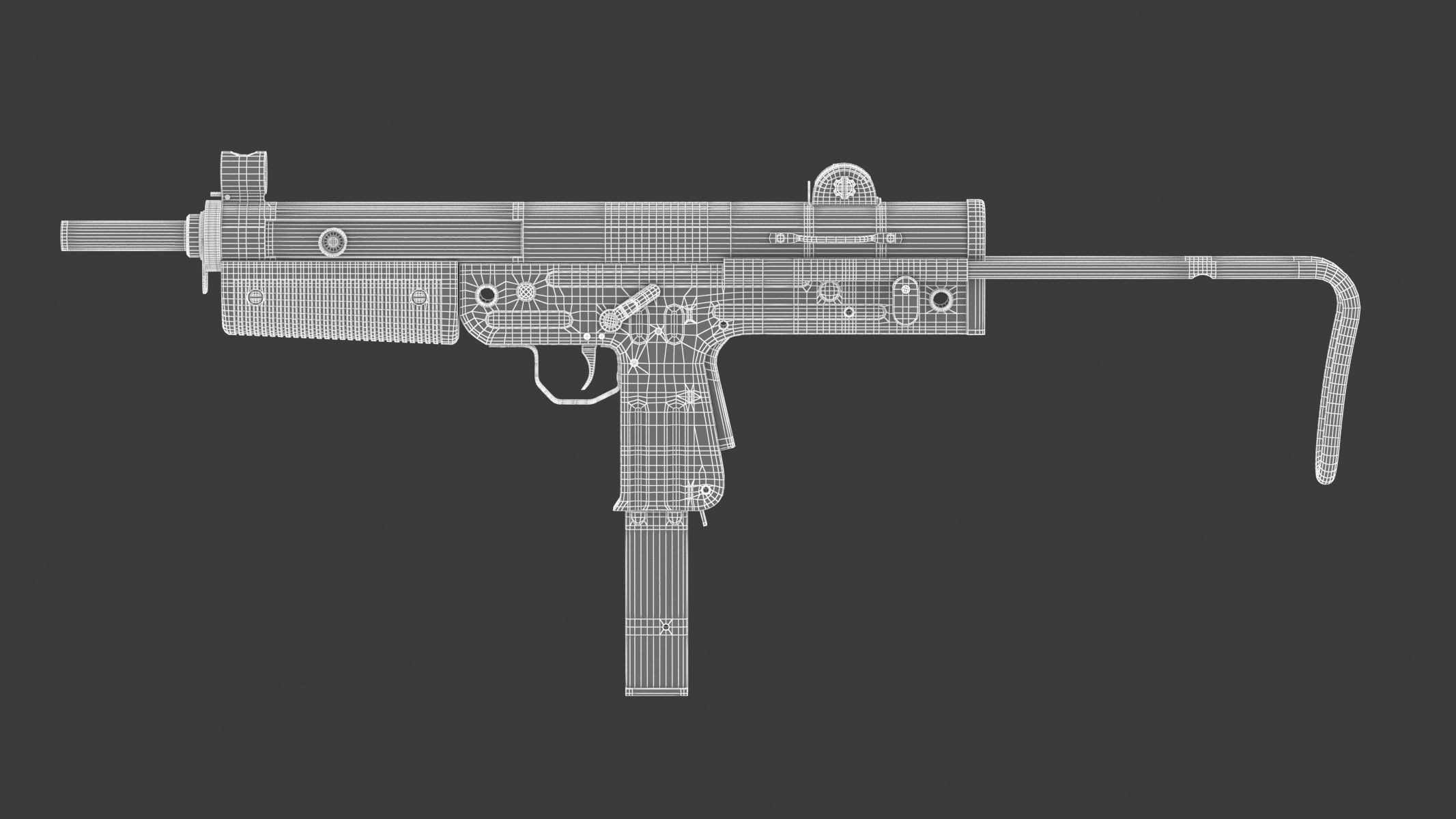 FMK-3 submachine gun 3D model_17