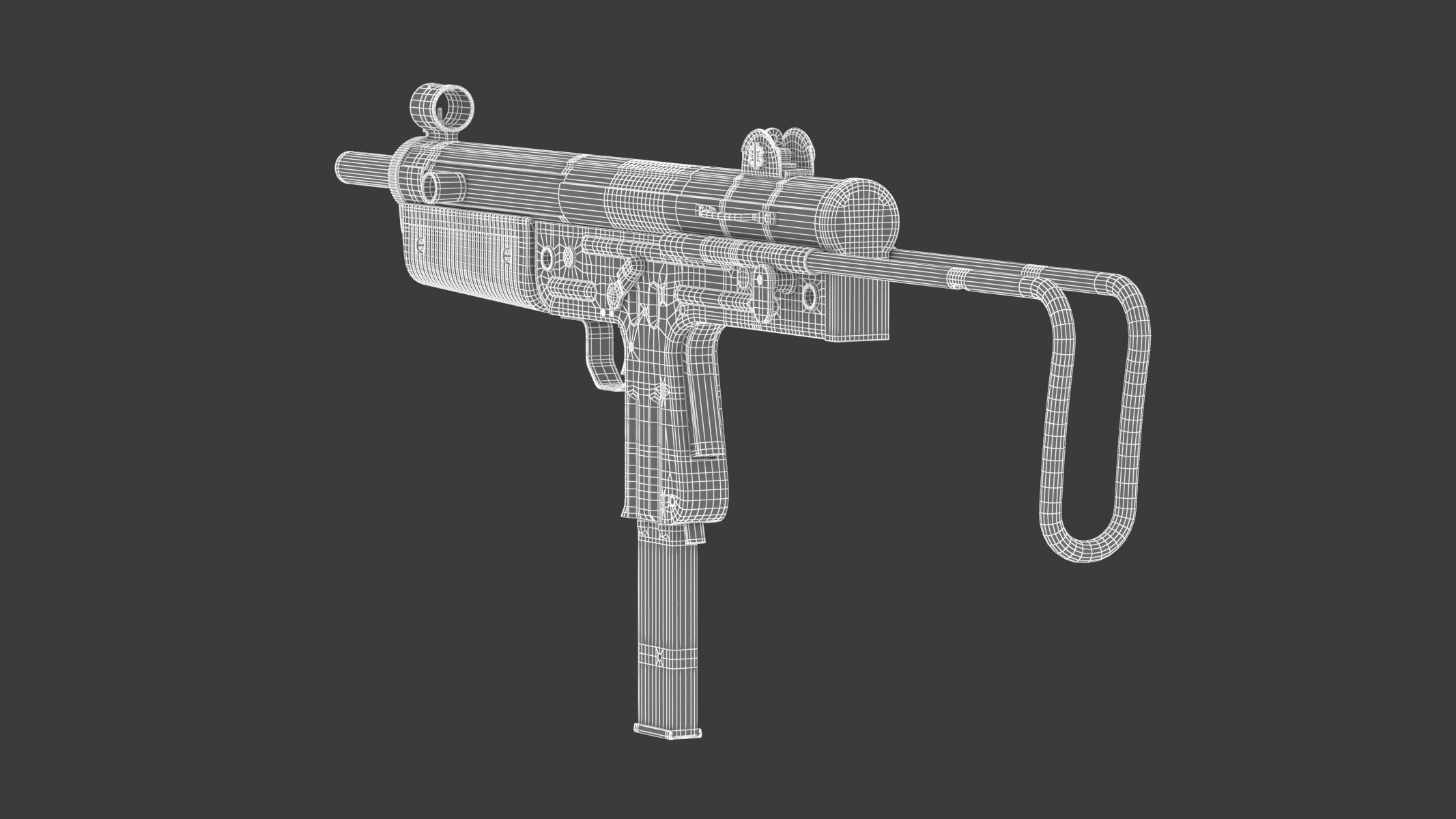 FMK-3 submachine gun 3D model_16