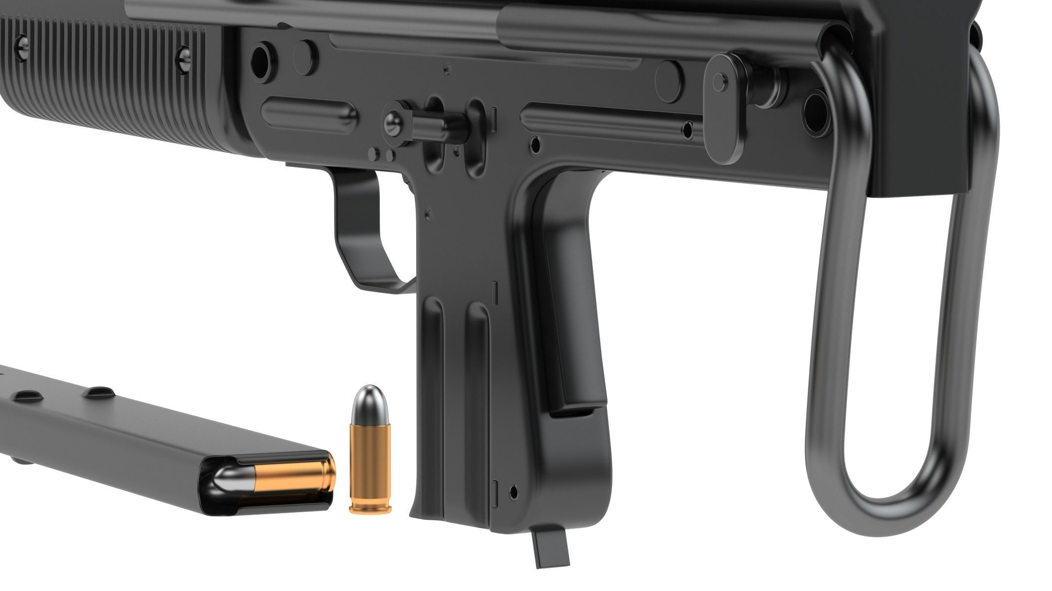 FMK-3 submachine gun 3D model_14