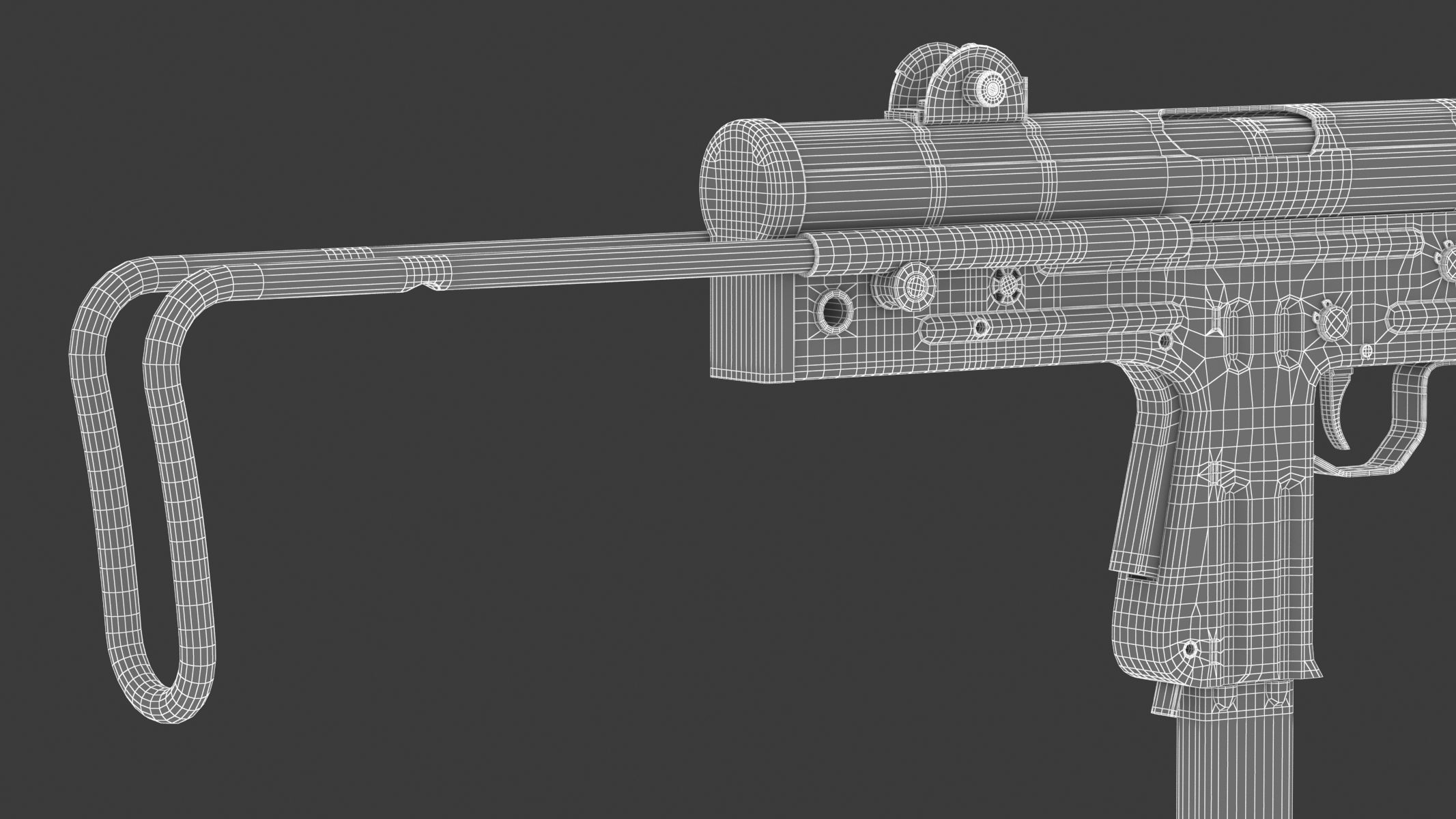 FMK-3 submachine gun 3D model_20
