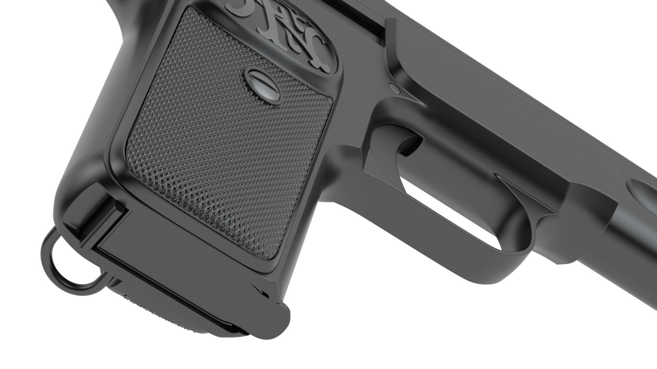 FN M1900 Pistol 3D model_11