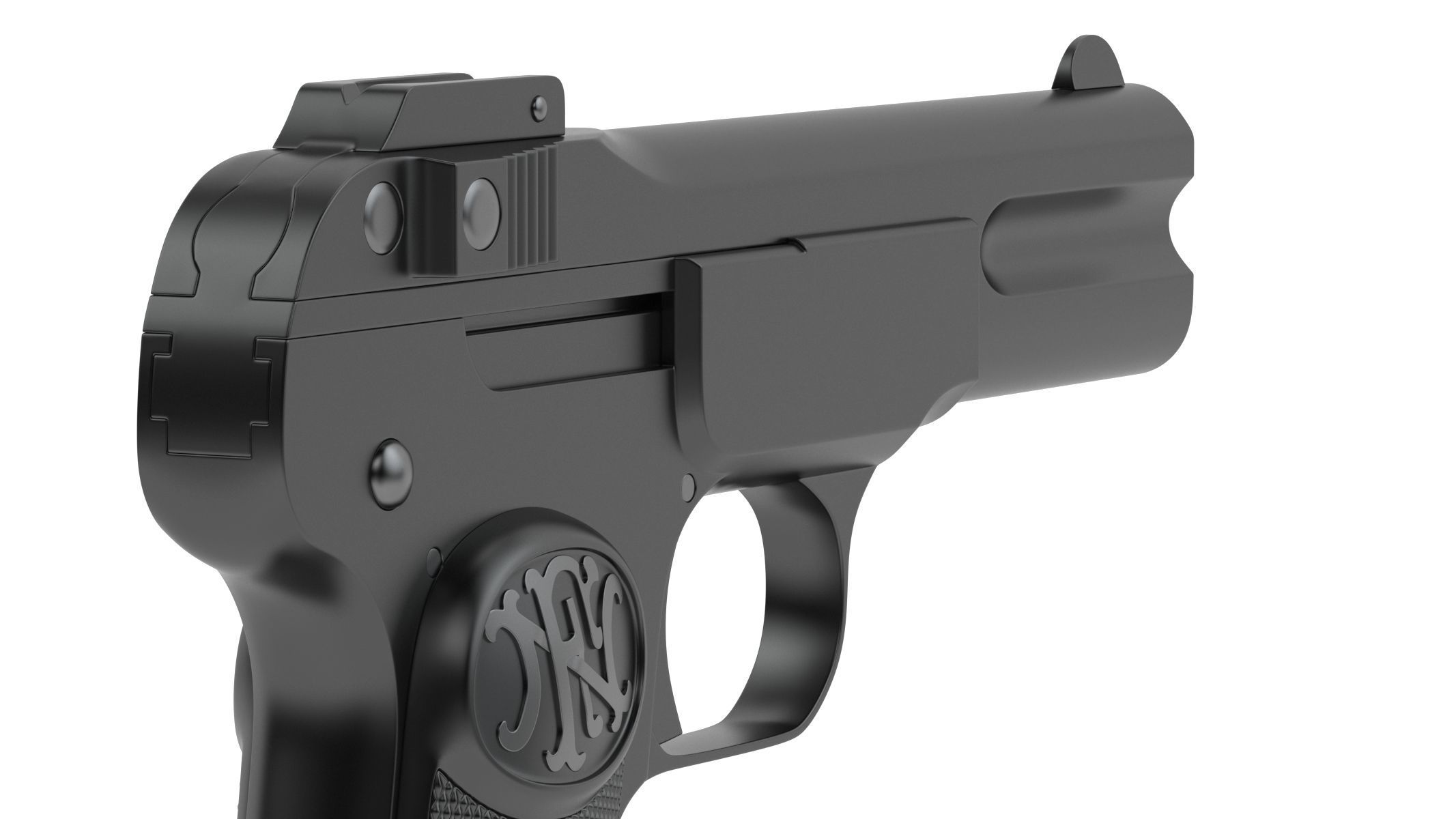FN M1900 Pistol 3D model_6