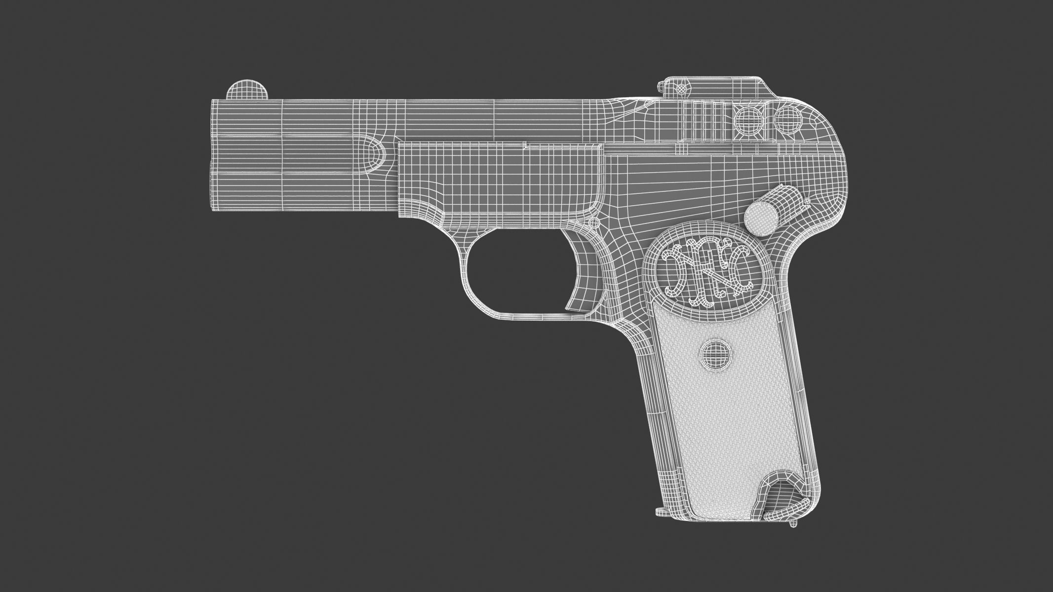 FN M1900 Pistol 3D model_18