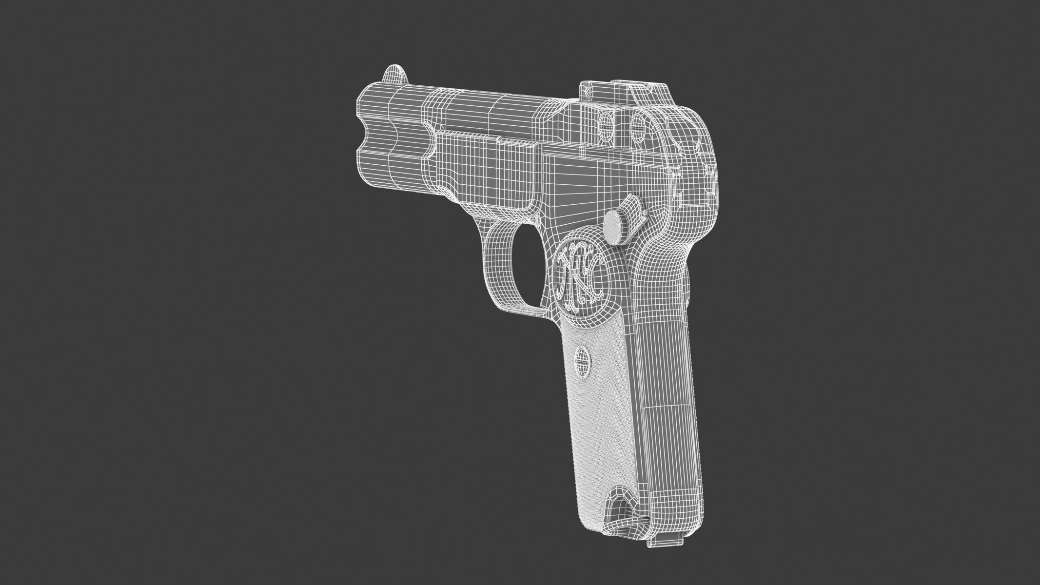 FN M1900 Pistol 3D model_17