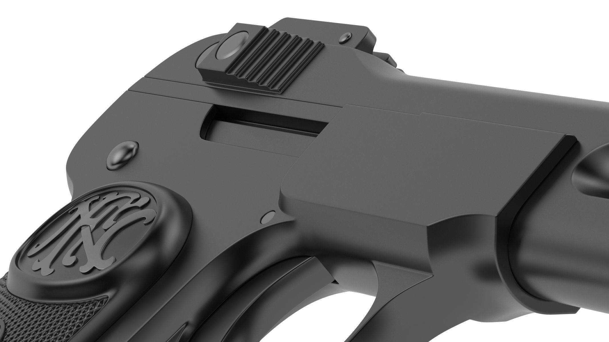 FN M1900 Pistol 3D model_13