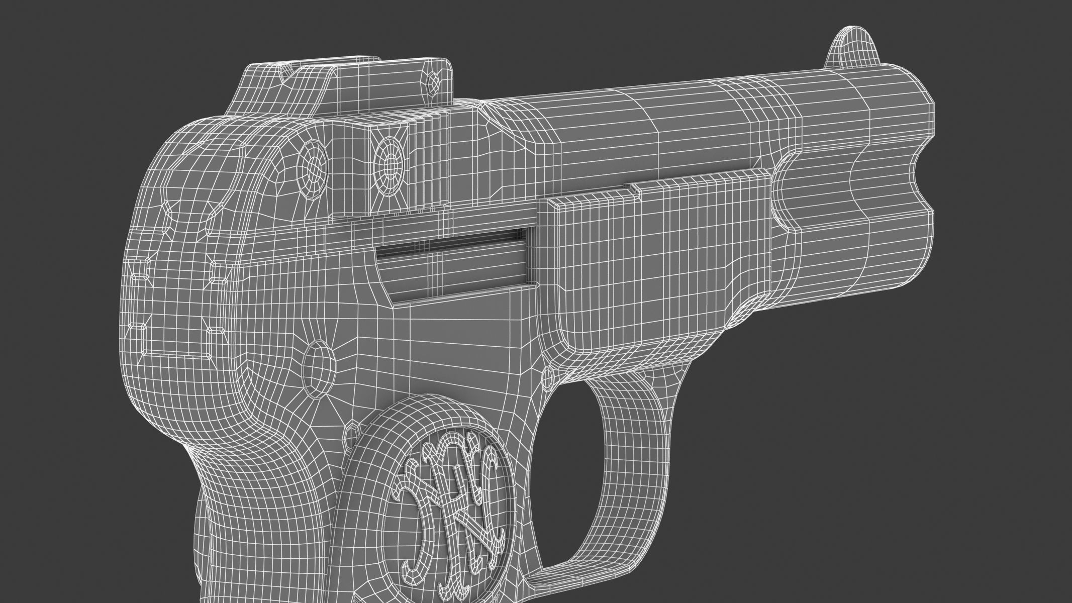 FN M1900 Pistol 3D model_21