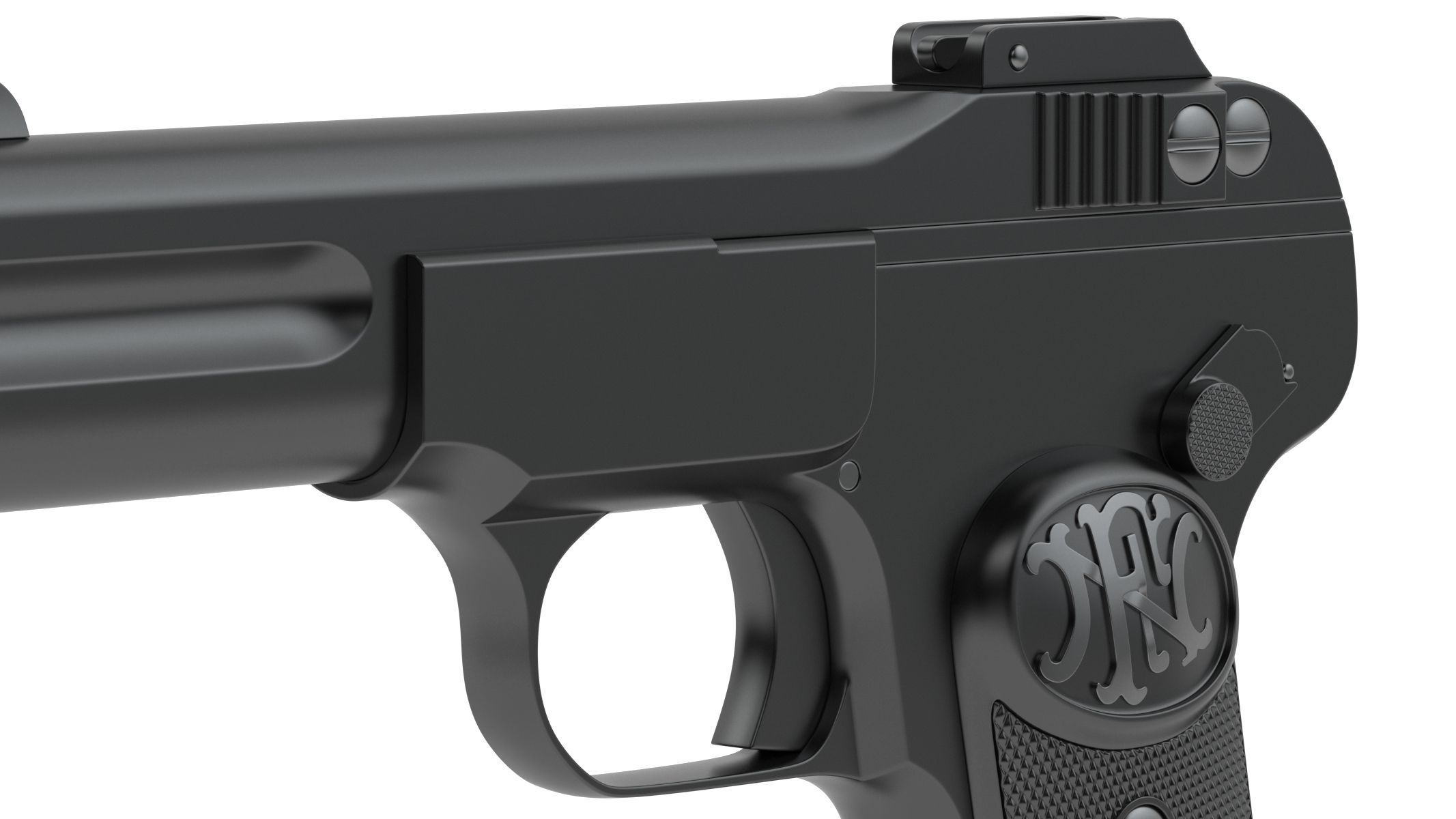 FN M1900 Pistol 3D model_9