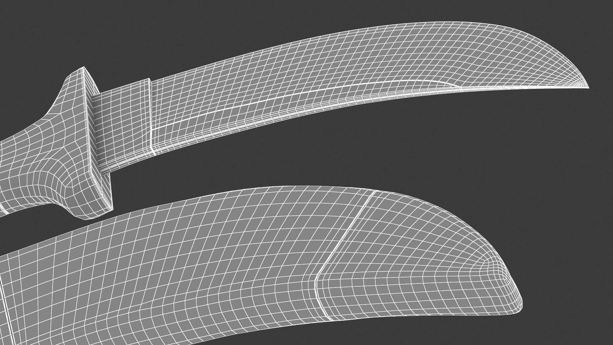 Kirpan Sword Low-poly 3D model_18