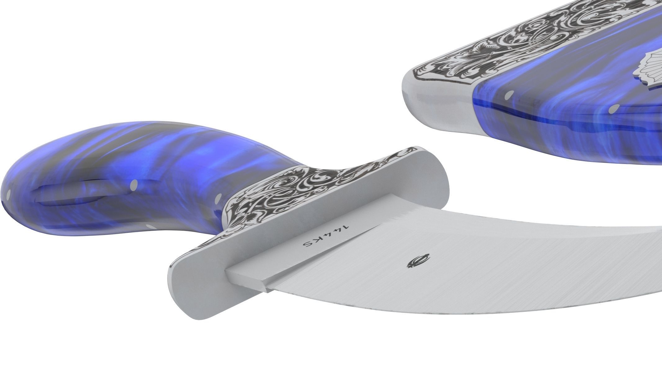 Kirpan Sword Low-poly 3D model_6