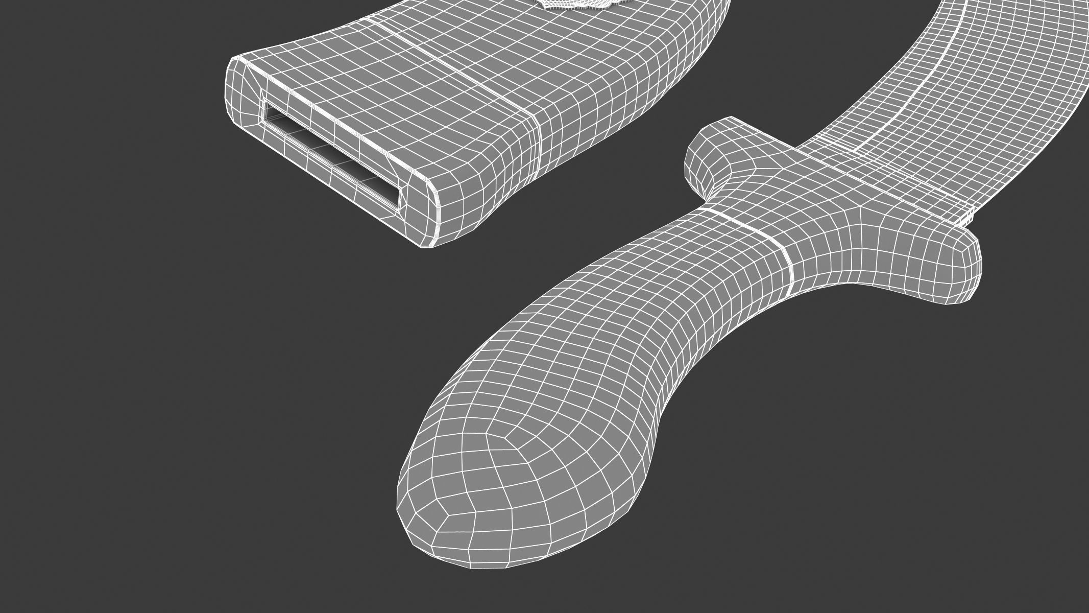 Kirpan Sword Low-poly 3D model_14