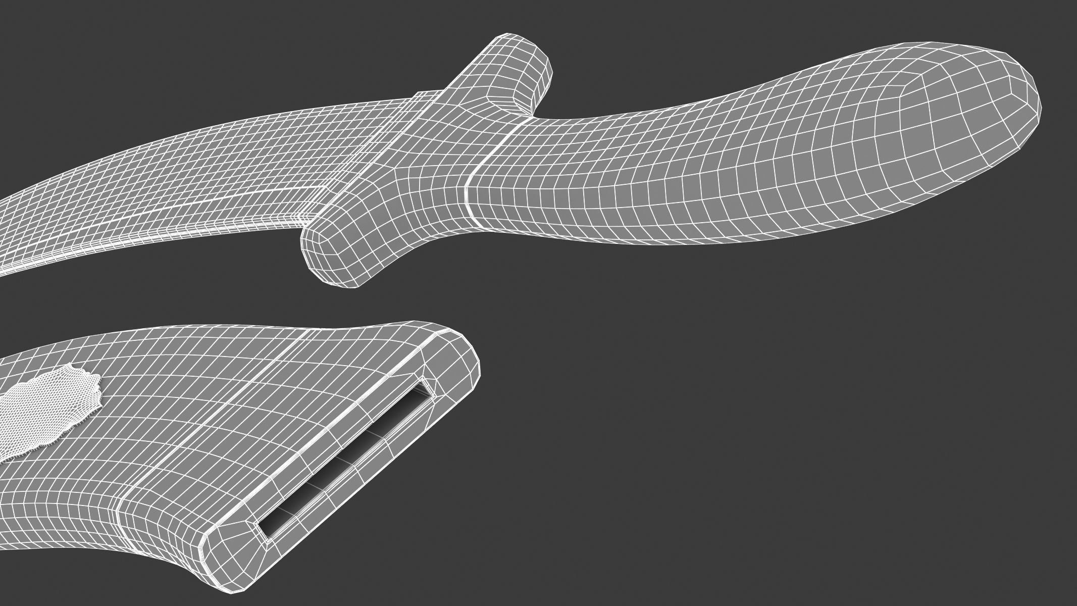 Kirpan Sword Low-poly 3D model_15