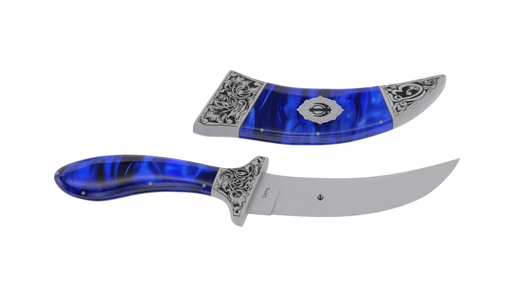 Kirpan Sword Low-poly 3D model_0