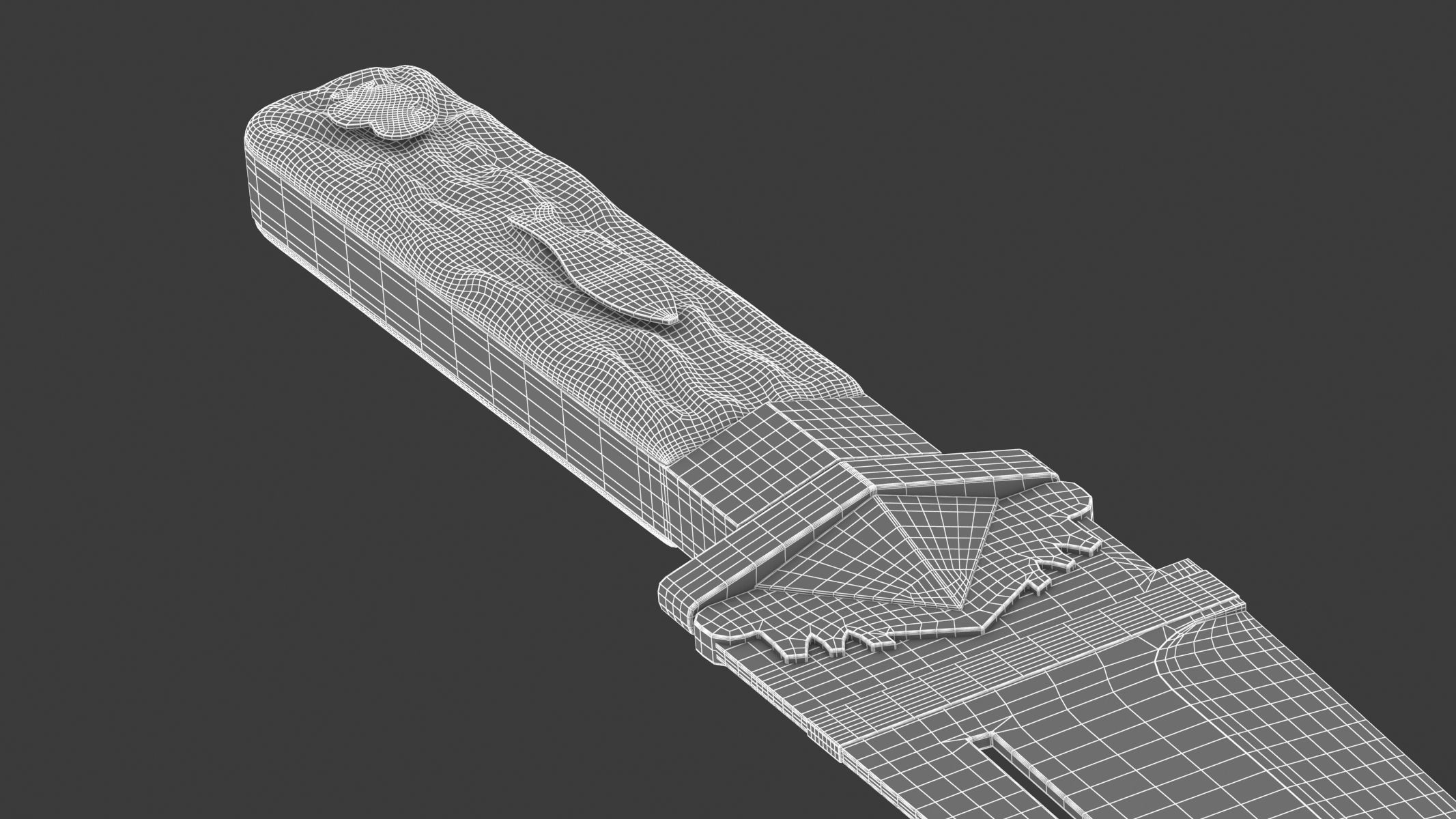 Malappuram Kathi Dagger Low-poly 3D model_18