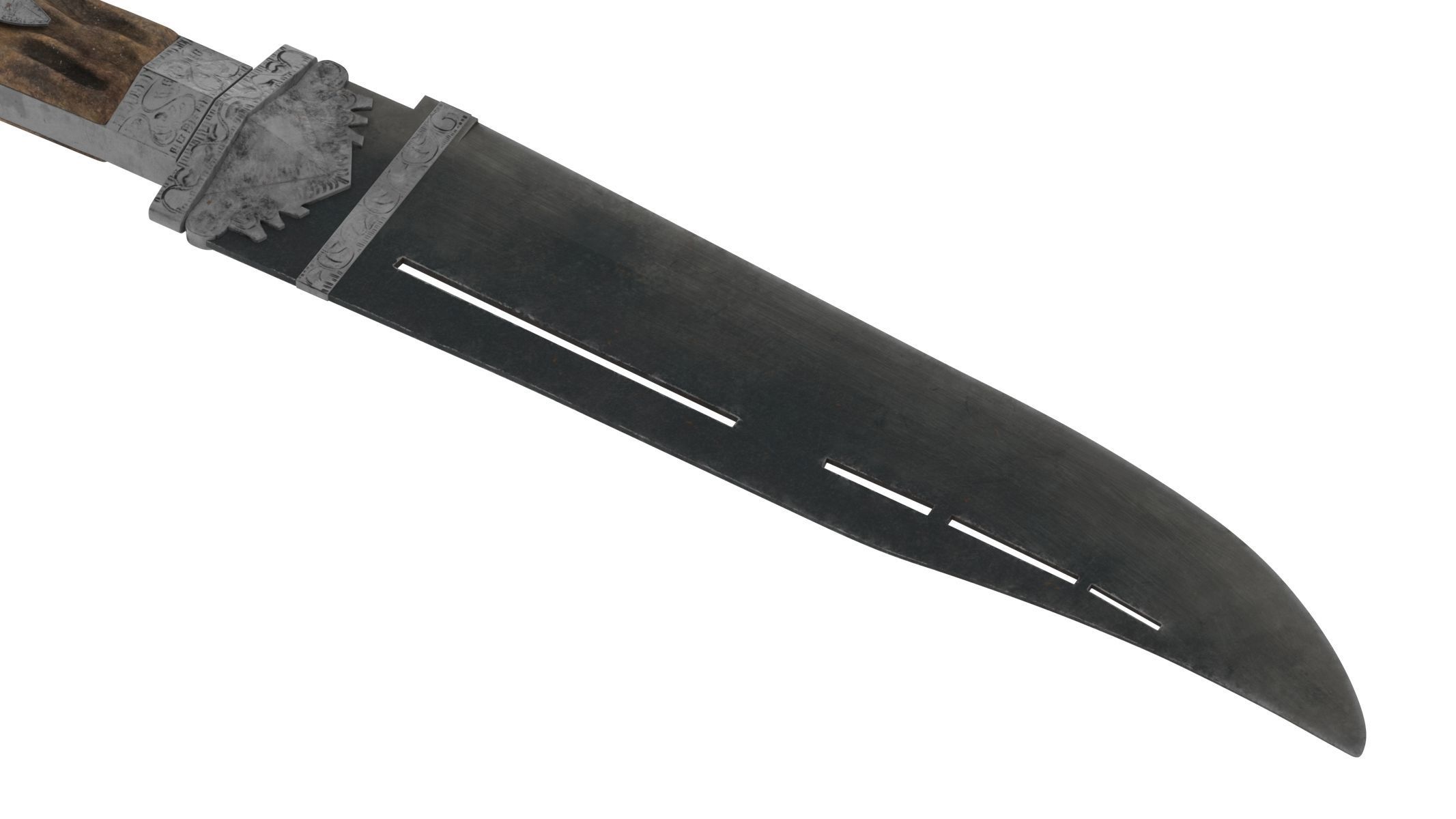 Malappuram Kathi Dagger Low-poly 3D model_7