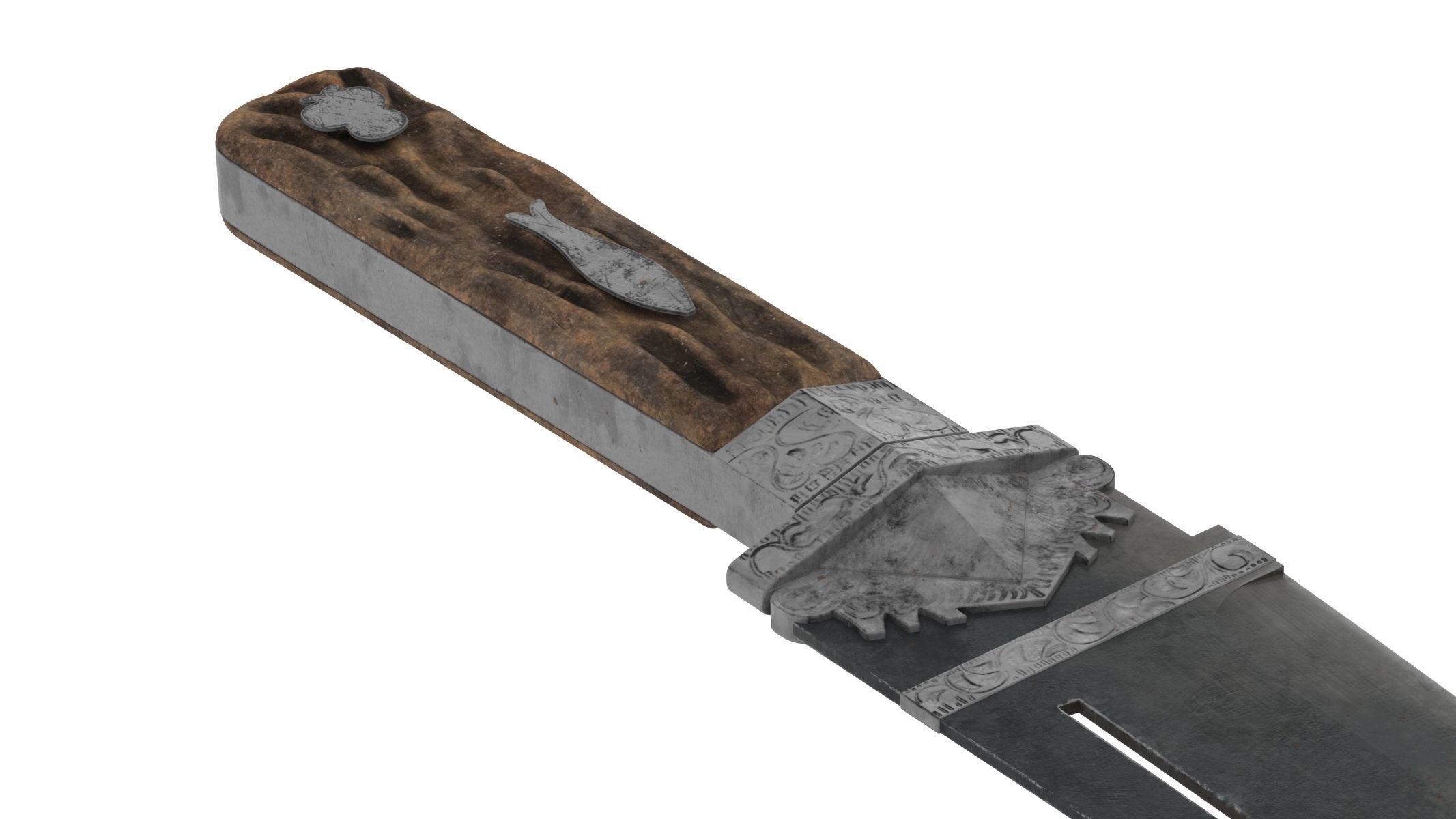 Malappuram Kathi Dagger Low-poly 3D model_8