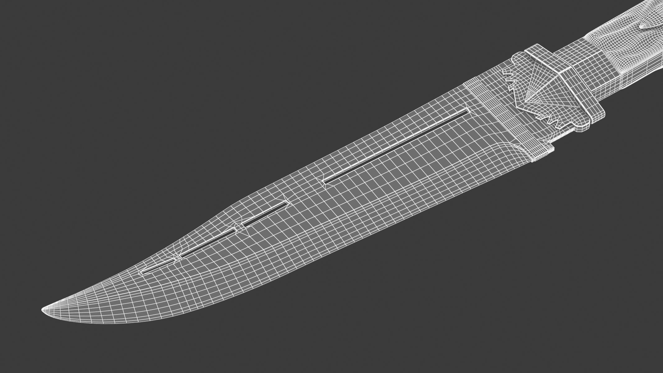 Malappuram Kathi Dagger Low-poly 3D model_16